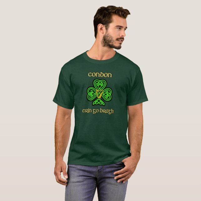 Condon Irish T-Shirt with Celtic Knot Adult (Front Full)
