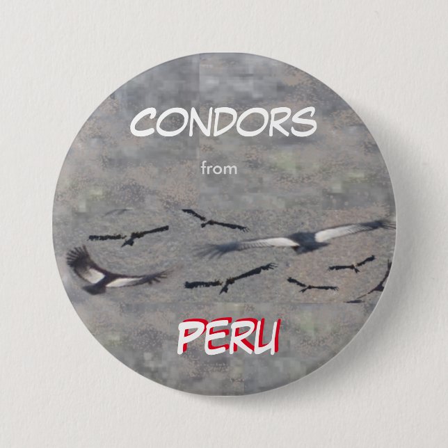 Condors from Peru Button (Front)
