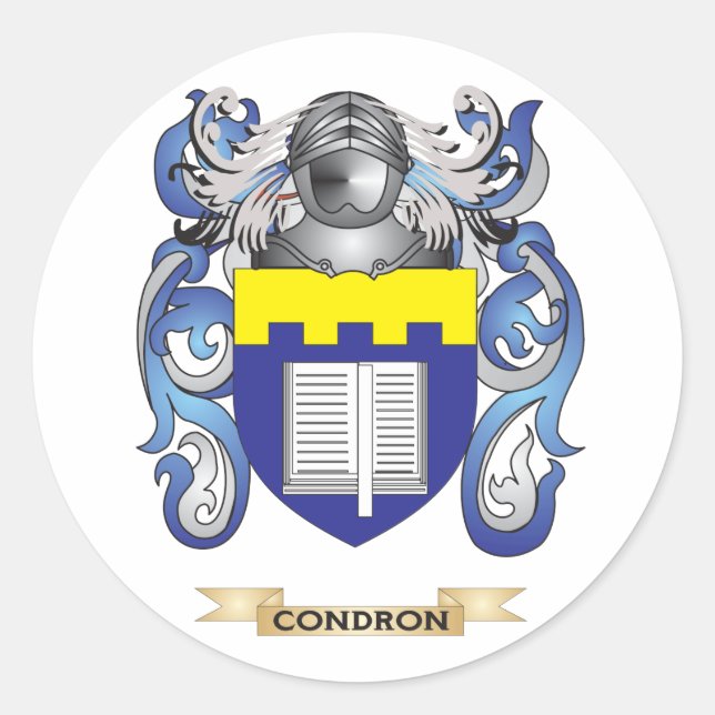 Condron Coat of Arms Classic Round Sticker (Front)