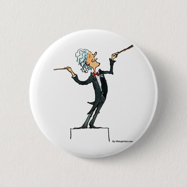 conductor 6 cm round badge (Front)