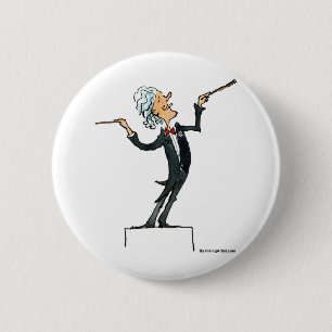 conductor 6 cm round badge