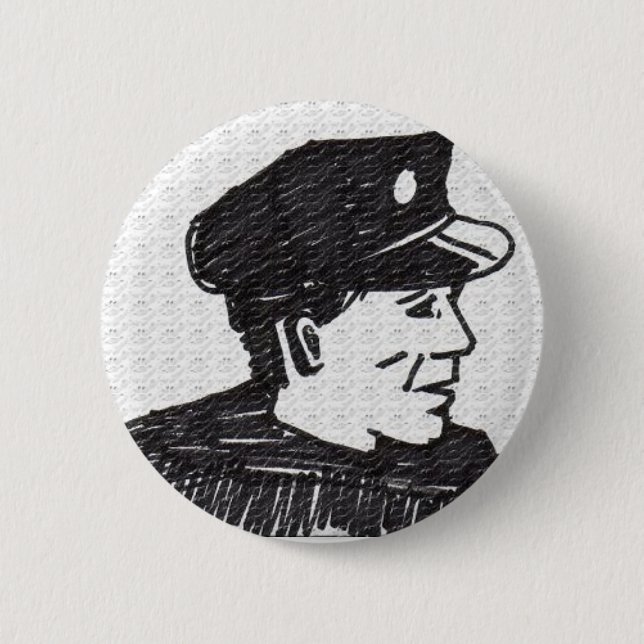conductor 6 cm round badge (Front)