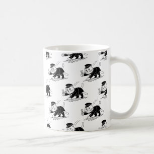 Conductor Cats Unite! Oshiya Cat Feline Fun Coffee Mug