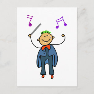 Conductor Kid Postcard