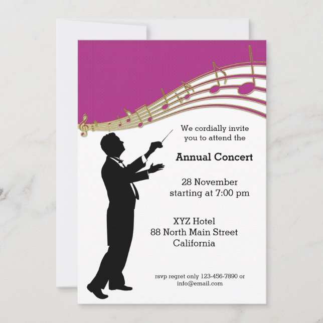 Conductor Orchestra Invitation (Front)