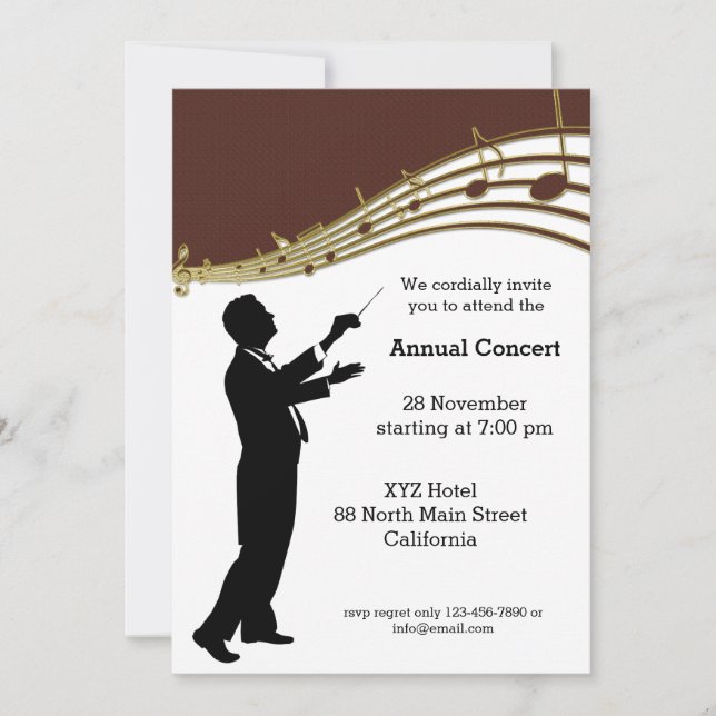 Conductor Orchestra Invitation (Front)