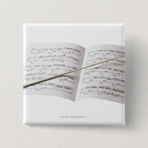 Conductor's Baton 15 Cm Square Badge