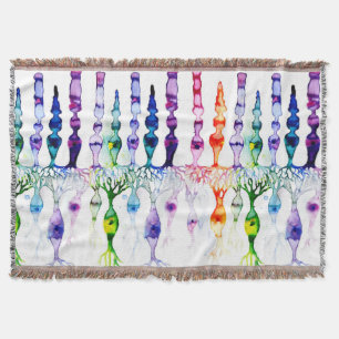 Cone cells rod cells and bipolar neurond of retina throw blanket