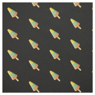 Cone Shaped Sorbet Stick Pattern Fabric