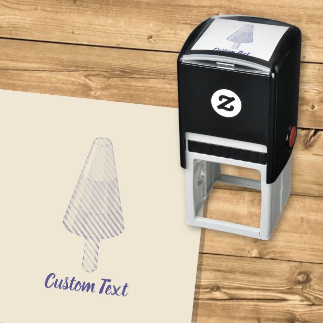 Cone Shaped Sorbet Stick Self-inking Stamp (Creator Uploaded)
