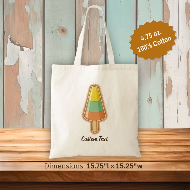 Cone Shaped Sorbet Stick Tote Bag (Creator Uploaded)