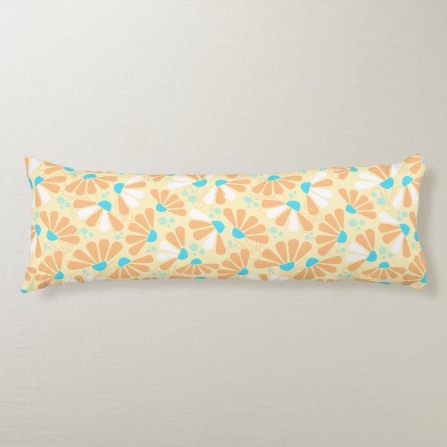 Coneflower Confetti on Eggshell Body Cushion (Front)