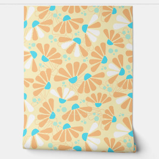 Coneflower Confetti on Eggshell Wallpaper