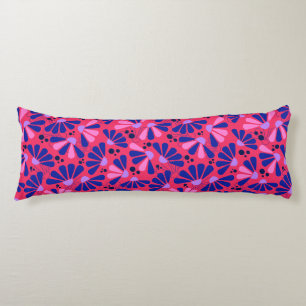 Coneflower Confetti on Raspberry Body Cushion