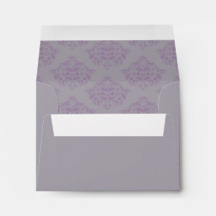 Coneflower Damask R.S.V.P. return envelope