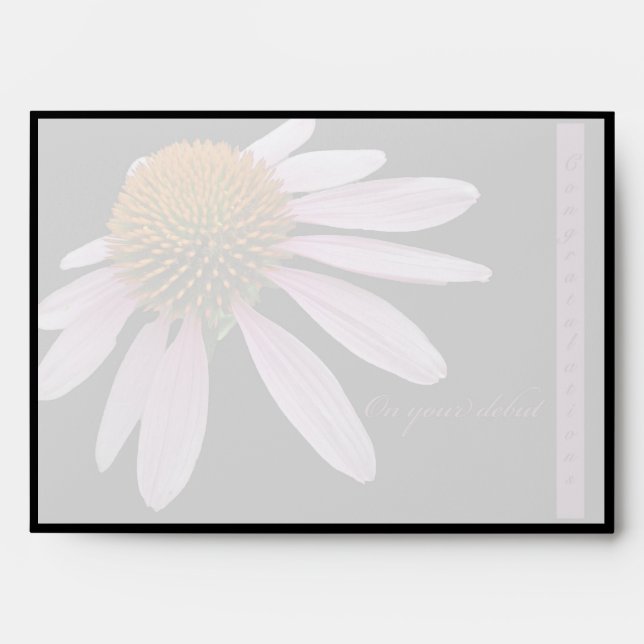 Coneflower Debut Congratulations Items Envelope (Front)