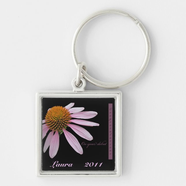 Coneflower Debut Congratulations Items Key Ring (Front)