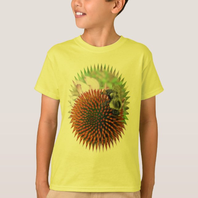 Coneflower & Eastern Carpenter Bee Items T-Shirt (Front)