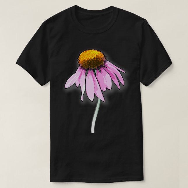 Coneflower Echinacea Magnus Flower Premium  T-Shirt (Design Front)