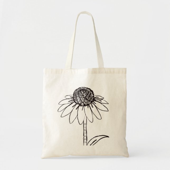 Coneflower (Echinos) Tote Bag (Front)