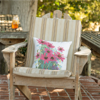 Coneflower Outdoor pillow