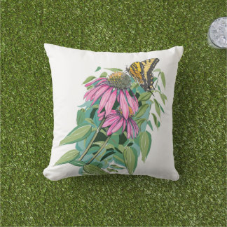 Coneflower Outdoor pillow