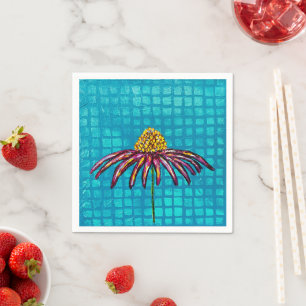 coneflower paper napkins