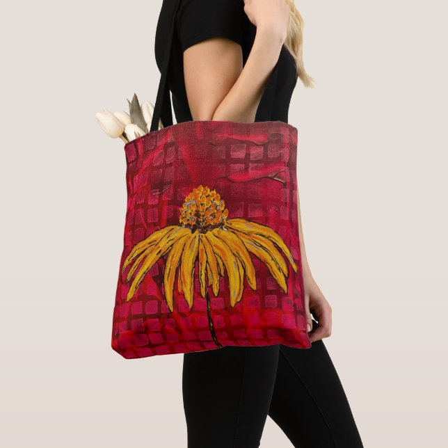 Coneflower Tote Bag (Close Up)