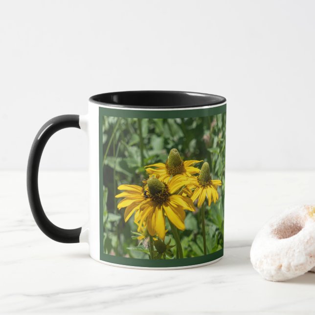 Coneflower Trio Mug (With Donut)