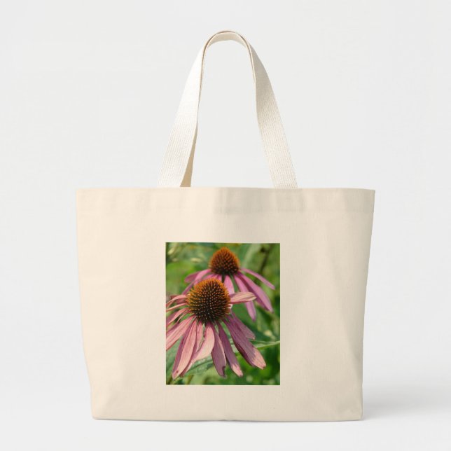 Coneflowers Large Tote Bag (Front)