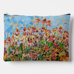 Coneflowers Painting / Artist Larry Lerew Accessory Pouch