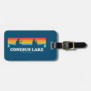 Conesus Lake New York Canoe Luggage Tag
