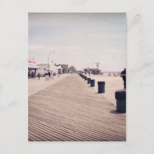 Coney Island Boardwalk Postcard