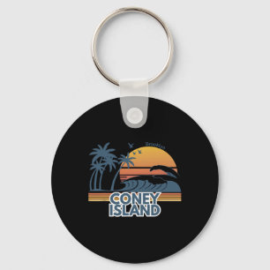 Coney Island Brooklyn Men Women Vacation Summer Key Ring