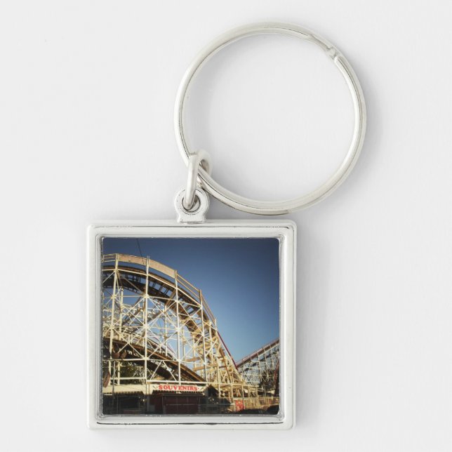 Coney Island Cyclone Roller Coaster, Brooklyn Key Ring (Front)