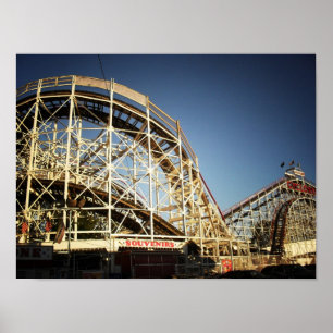 Coney Island Cyclone Roller Coaster, Small Poster