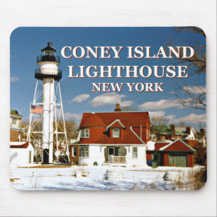 Coney Island Lighthouse, New York Mousepad