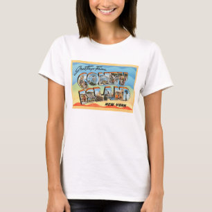 Coney Island New York NY Vintage Travel Postcard - T-Shirt