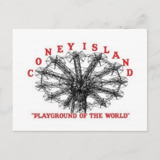 Coney Island New York - Playground of the World Postcard