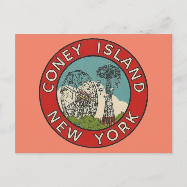 Coney Island, New York  Postcard (Front)