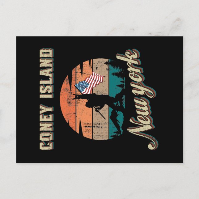 Coney Island New York Postcard (Front)