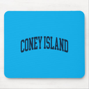 Coney Island New York Souvenir Retro Preppy Mouse Pad