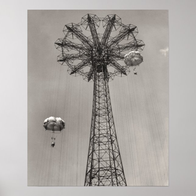 Coney Island Parachute Jump Poster (Front)