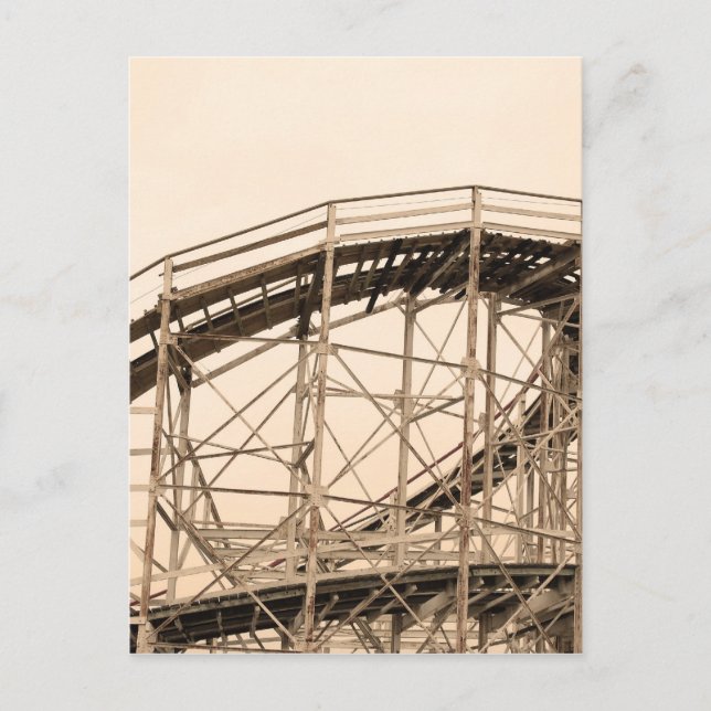 Coney Island Roller Coaster Postcard (Front)