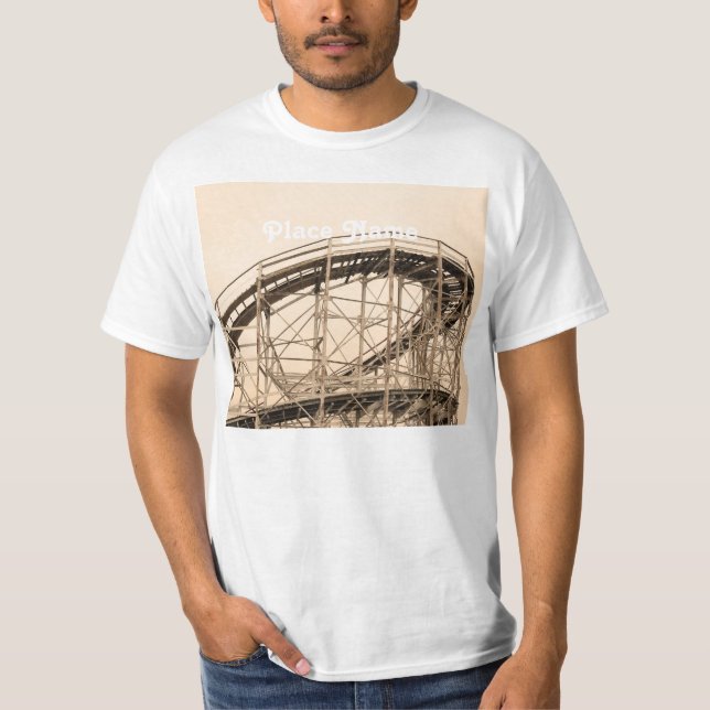Coney Island Roller Coaster T-Shirt (Front)