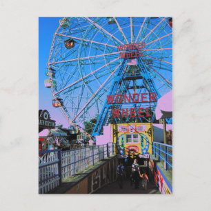 Coney Island - The Wonder Wheel Postcard