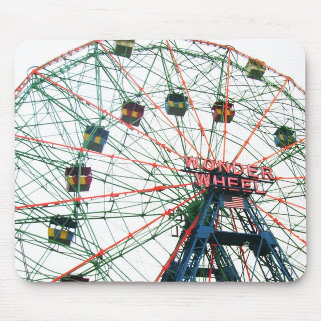 Coney Island Wonder Wheel Brooklyn New York City Mouse Pad (Front)
