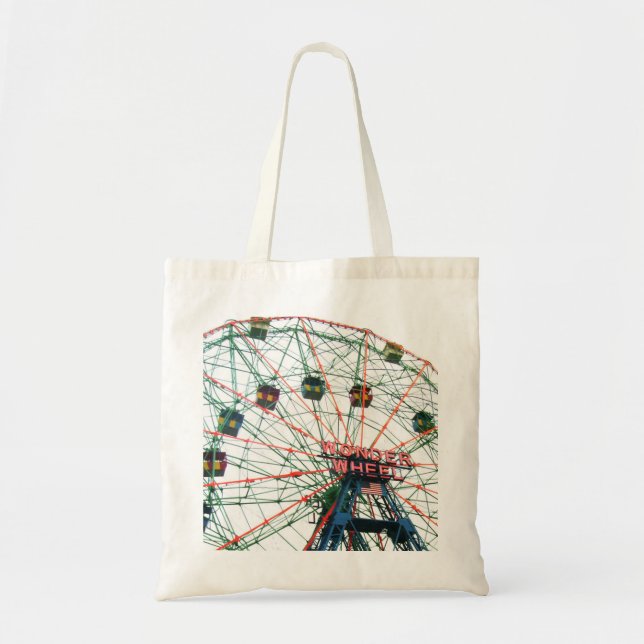 Coney Island Wonder Wheel Brooklyn New York City Tote Bag (Front)