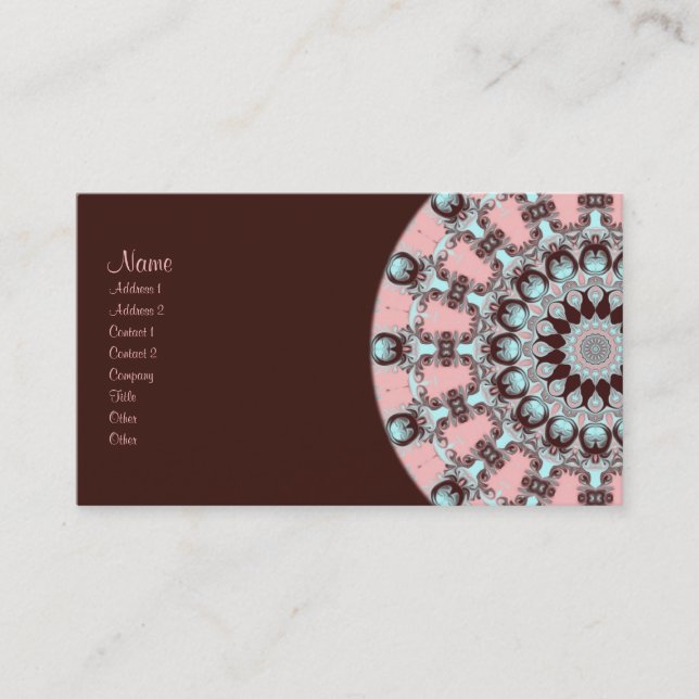 Confection Kaleidoscope Business Card (Front)