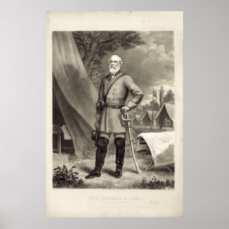 Confederate General Robert E. Lee Portrait Print